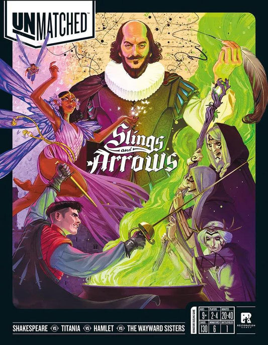 Unmatched: Slings & Arrows now in stock! - Clownfish Games