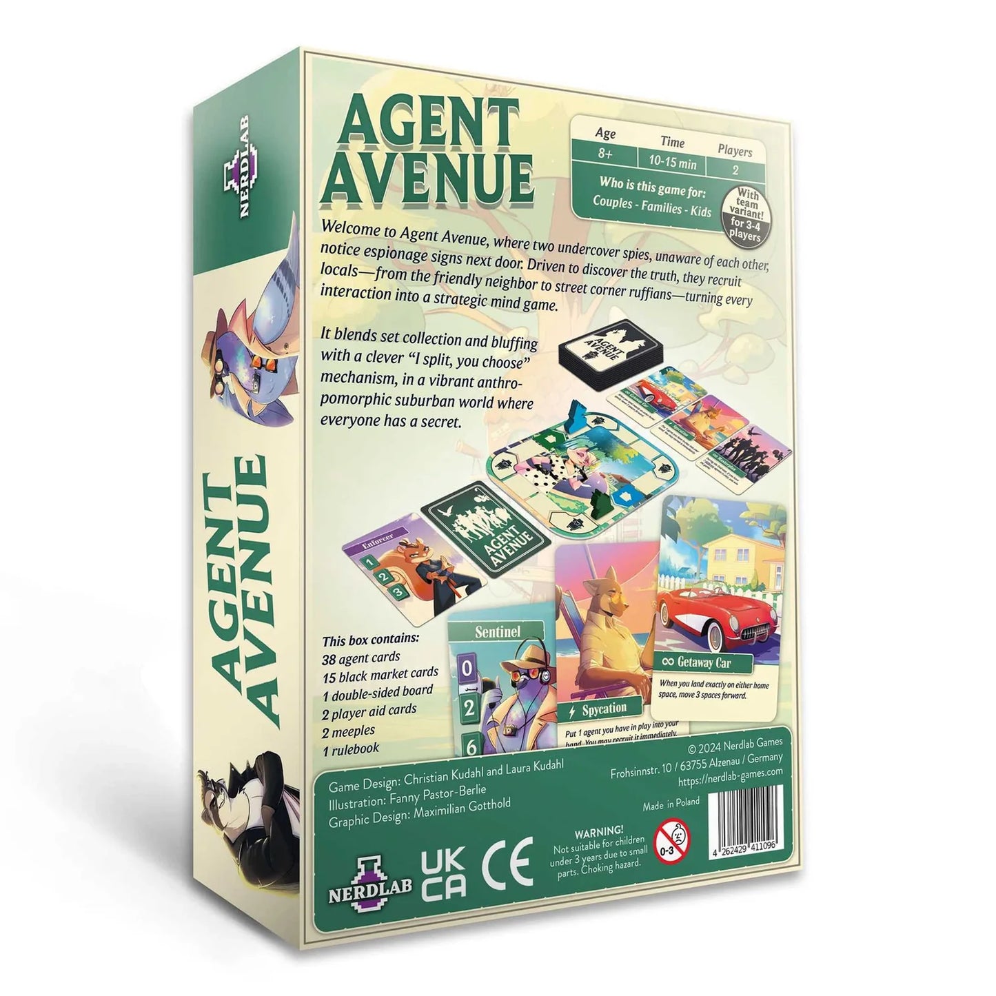 Agent Avenue Board Game - Clownfish Games