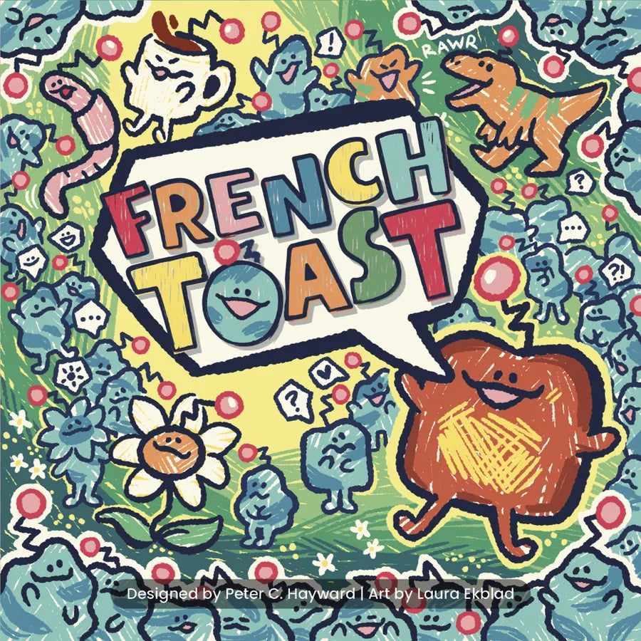 Colorful book cover of 'French Toast' with cartoon characters and text