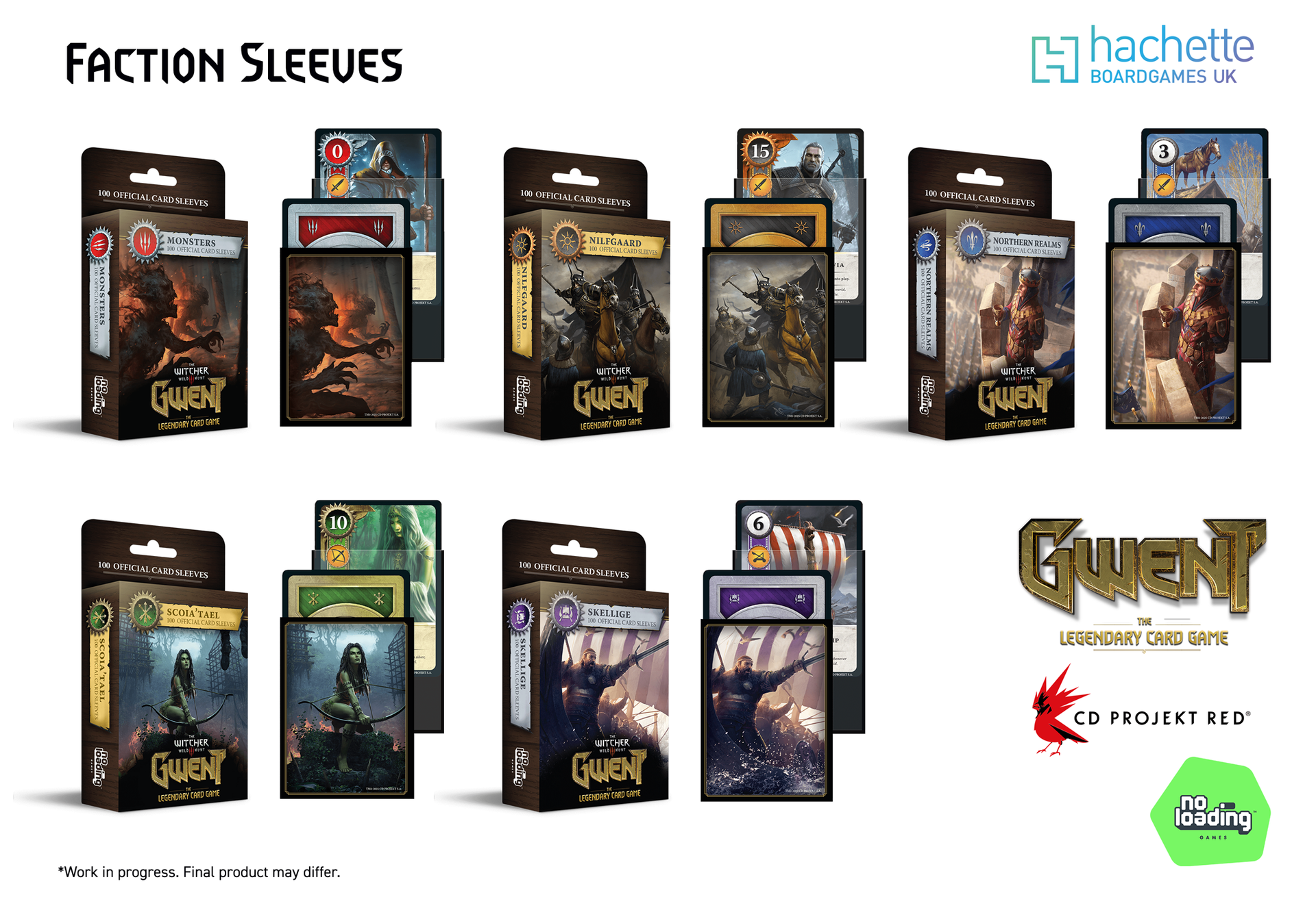 Gwent: Faction Sleeves (5 Packs) Clownfish Games Gwent: Faction Sleeves (5 Packs) Clownfish Games