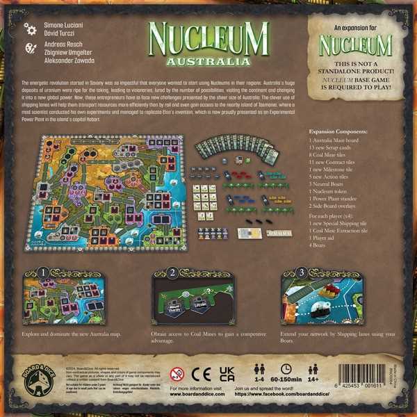 Nucleum Board Game: Australia Expansion - Clownfish Games