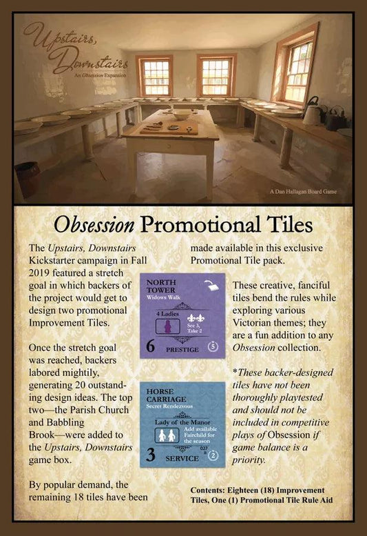 Obsession Board Game: 2nd Edition Promo Tiles - Clownfish Games