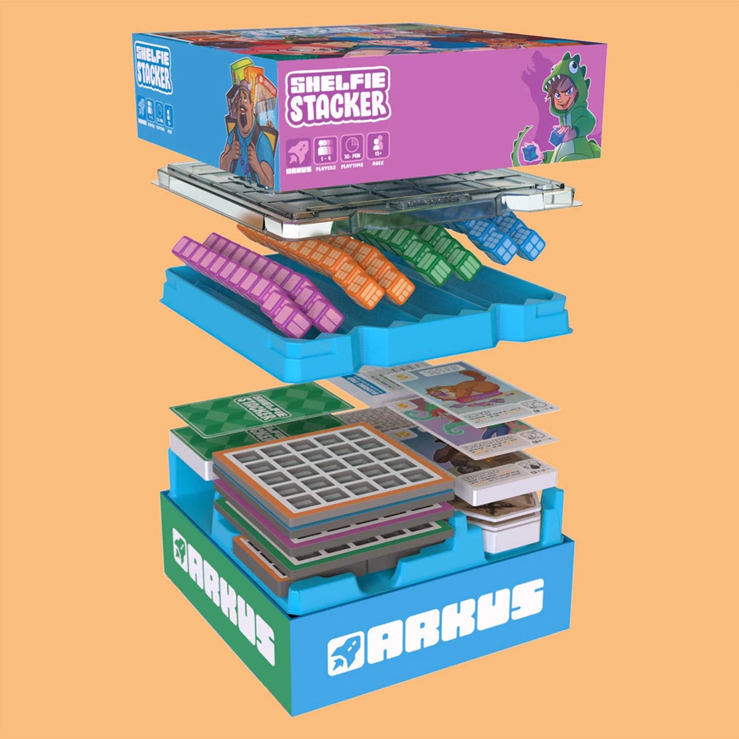 Shelfie Stacker Board Game - Clownfish Games