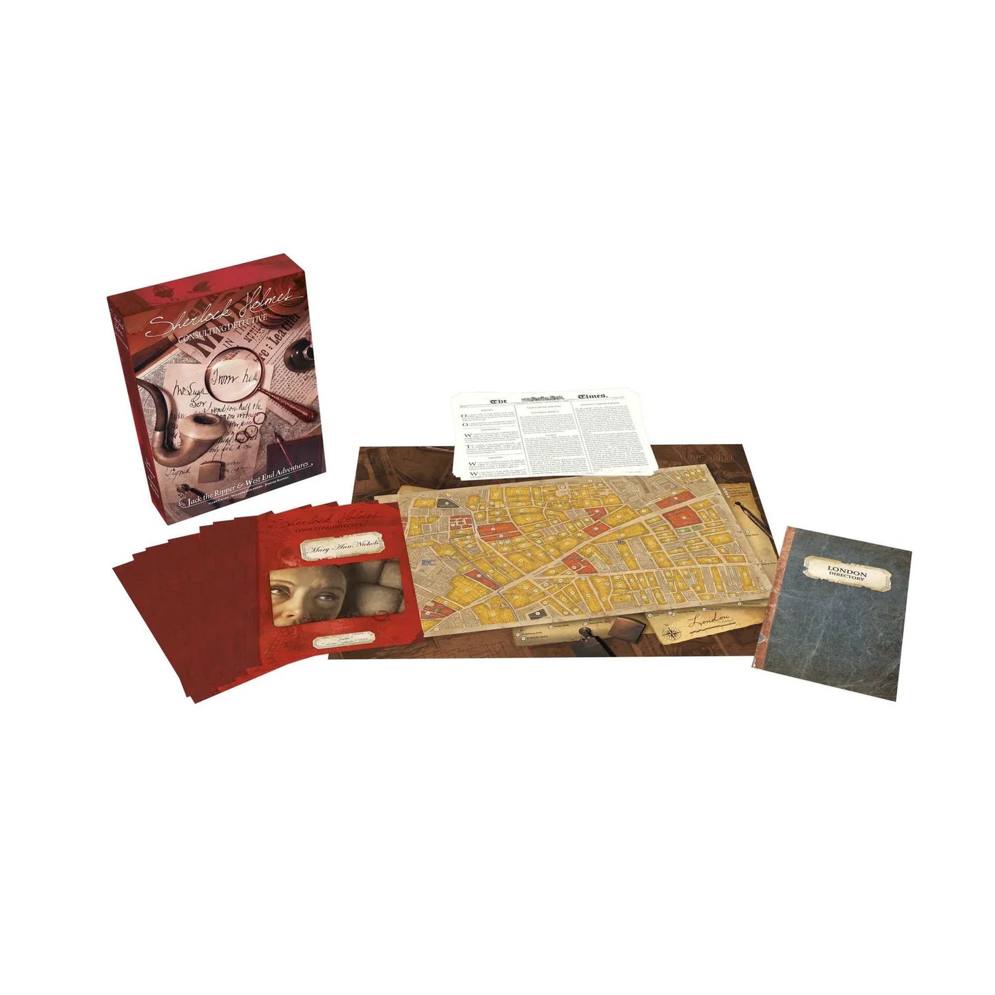 Sherlock Holmes Consulting Detective - Jack the Ripper & West End Adventures Board Game -Clownfish Games