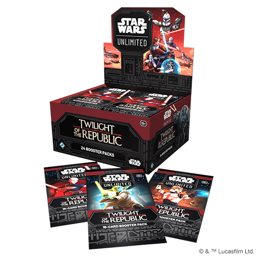 Star Wars: Unlimited Twilight of the Republic Booster Display (24 packs) - Clownfish Games