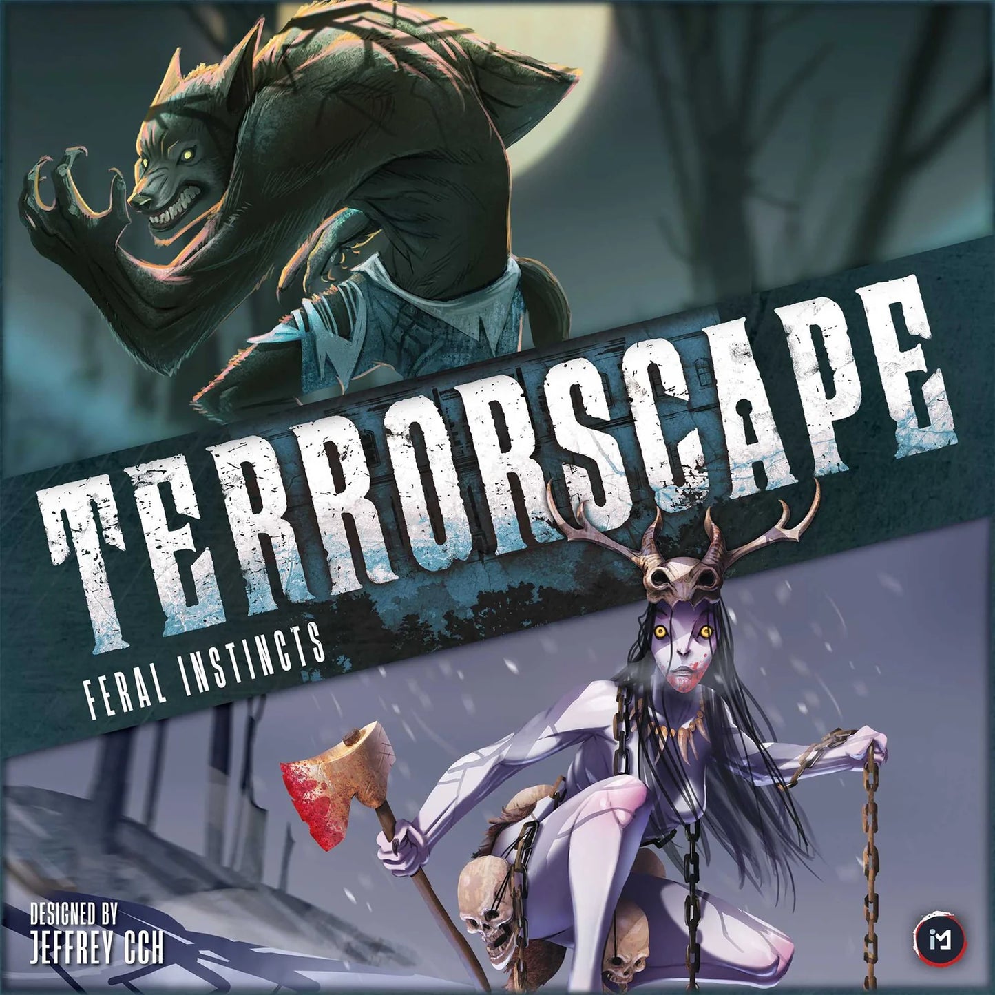 Terrorscape board game cover with fantasy characters and title
