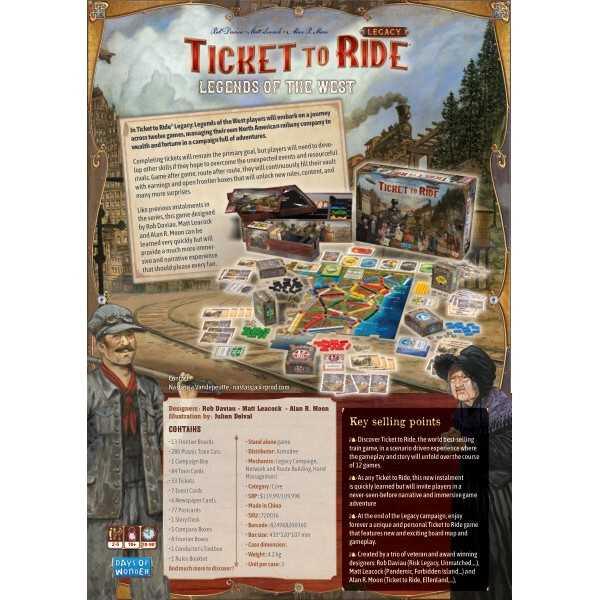 Ticket to Ride Legacy - Legends of the West Board Game - Clownfish Games