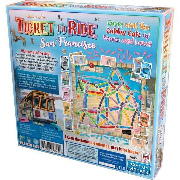 Ticket To Ride: San Francisco Board Game - Clownfish Games