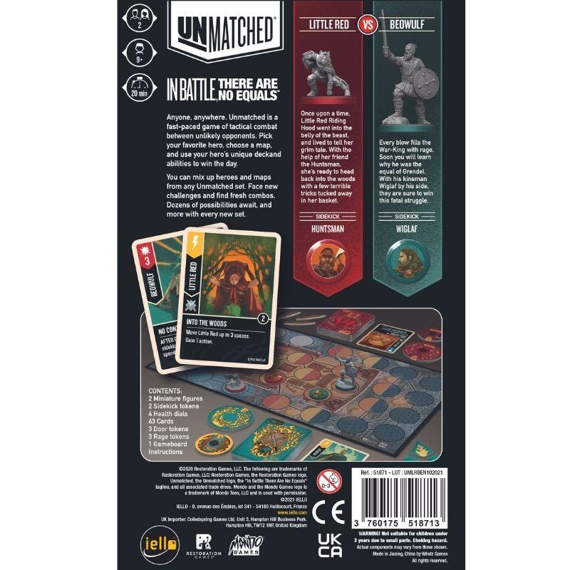 Unmatched Board Game: Beowulf vs Little Red Riding Hood - Clownfish Games