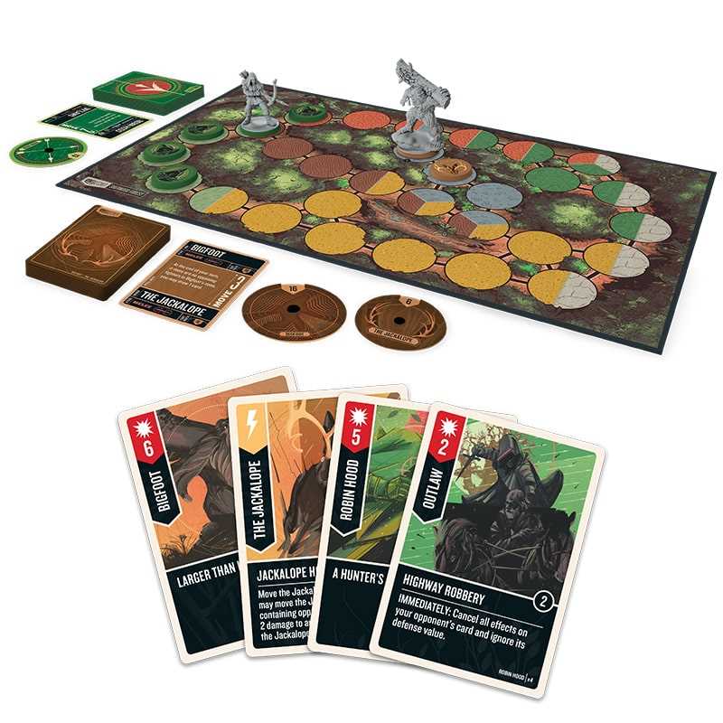 Unmatched Robin Hood vs Bigfoot Board Game - Clownfish Games