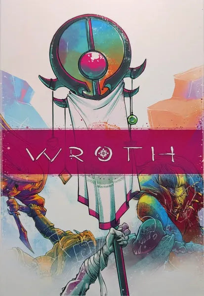 Cover of 'Wroth' with colorful design and text