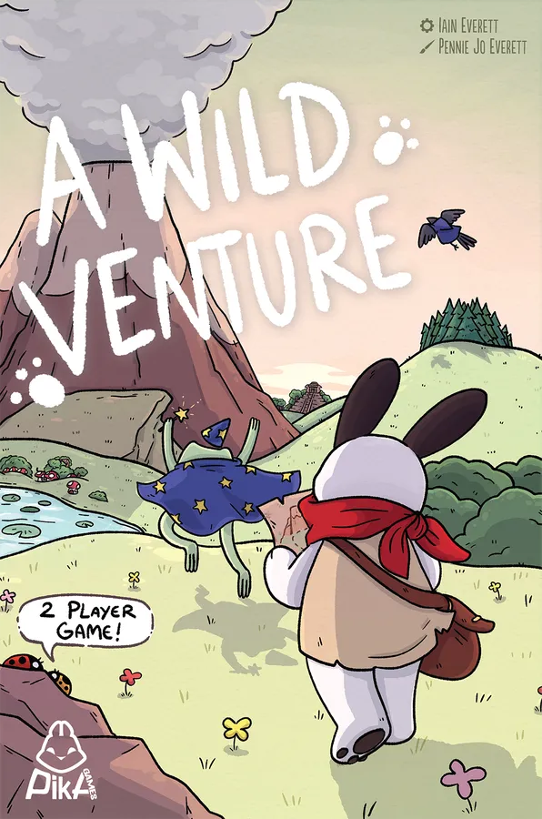 Cover of 'A Wild Venture' with a cartoon character and landscape