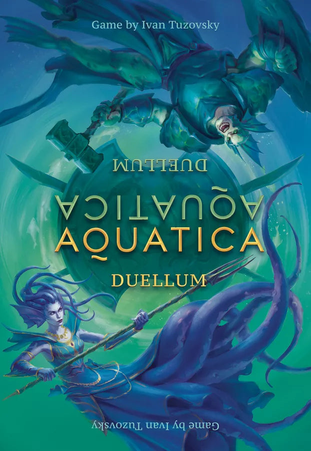 Book cover of 'Aquatica Duellum' with underwater-themed artwork and text.