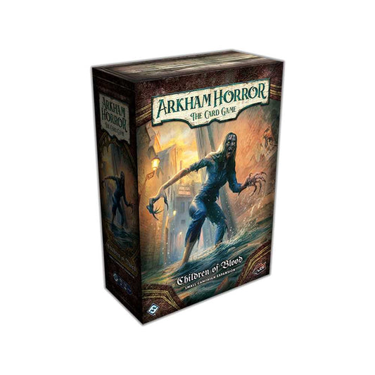 Arkham Horror The Card Game box with a zombie illustration on a white background