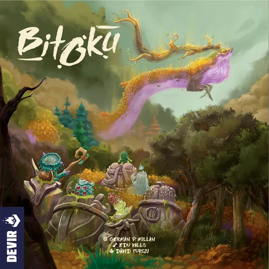 Cover of 'Bitokó' with fantasy elements and 'Dever' logo.