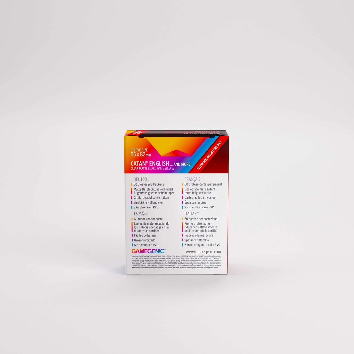 Board game box with colorful design on a white background