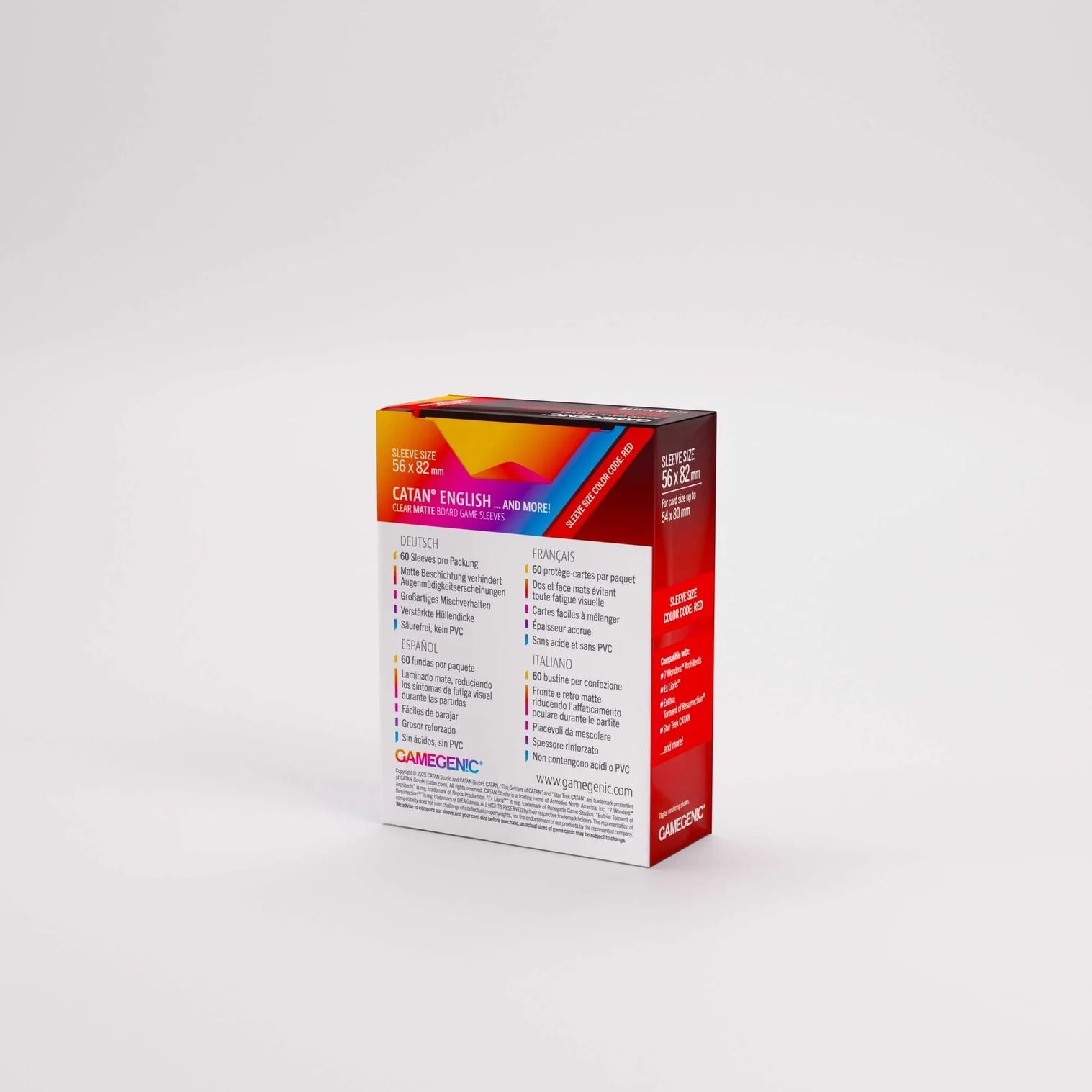 Board game box with colorful design on a white background