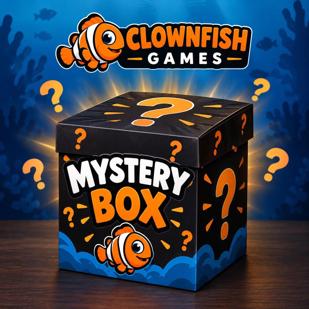 Clownfish Games Mystery Box 3! Min RRP £79.99