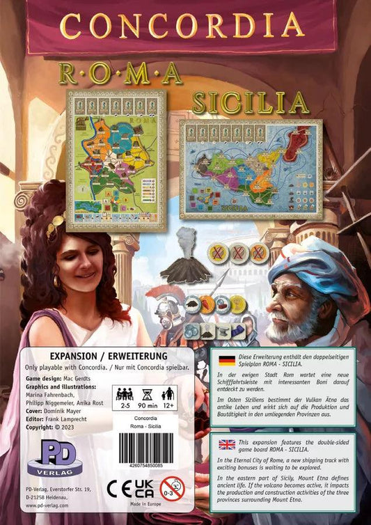 Concordia: Roma And Sicilia Map Expansion - Clownfish Games