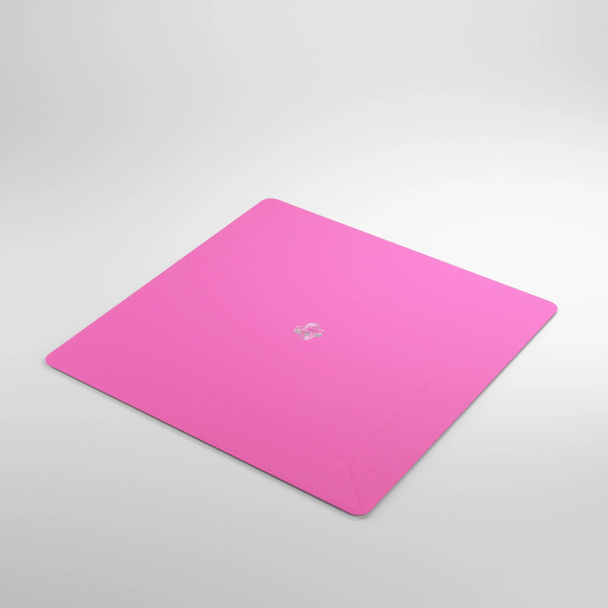 Pink laptop on a light gray background