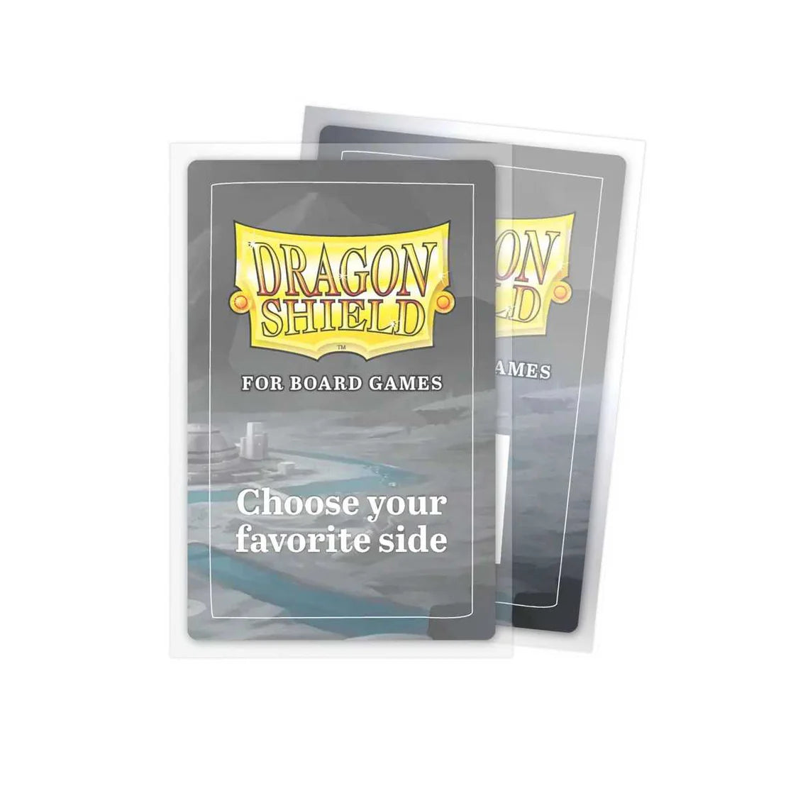 Dragon Shield card sleeves for board games on a white background