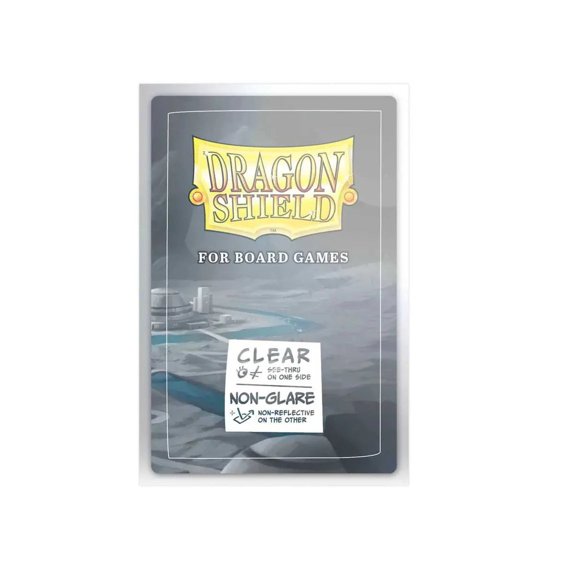 Dragon Shield card protector packaging for board games on a white background