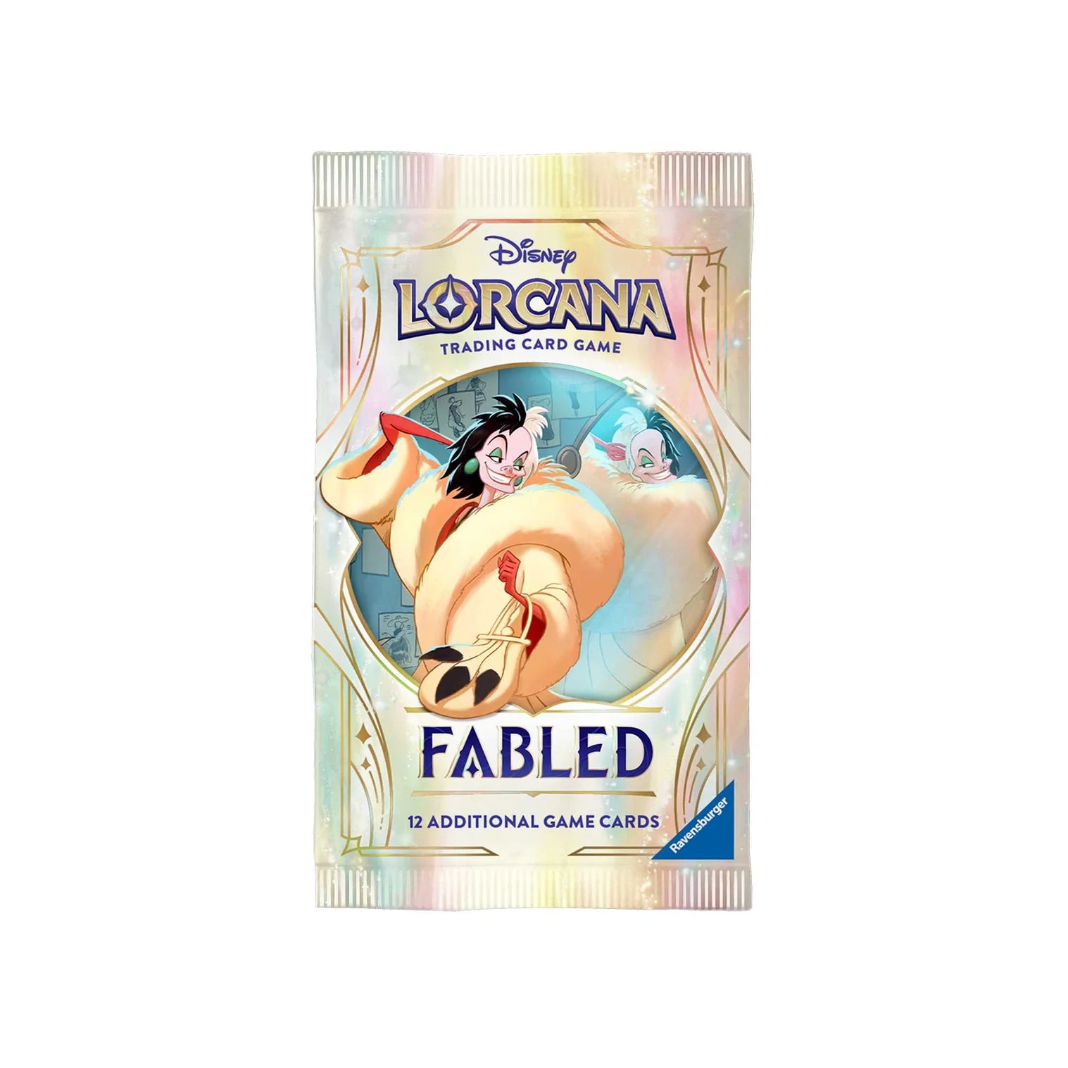 Disney Lorcana trading card game pack on a white background