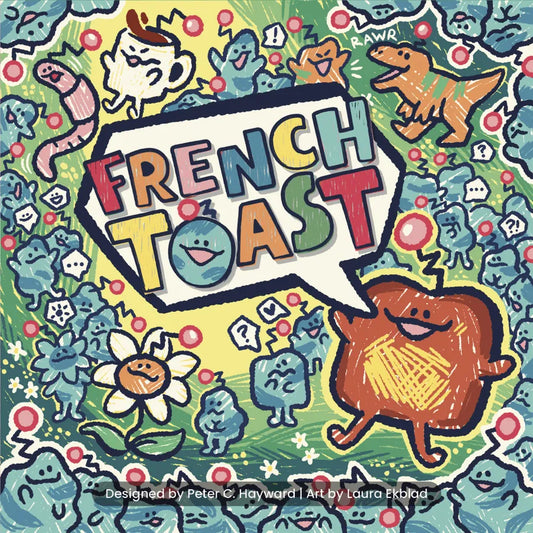 Colorful book cover of 'French Toast' with cartoon characters and text