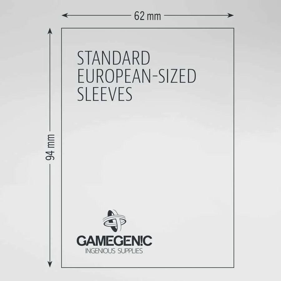 PRIME Standard European- Sized Sleeves: 62 x 94 mm (50) - Clownfish Games