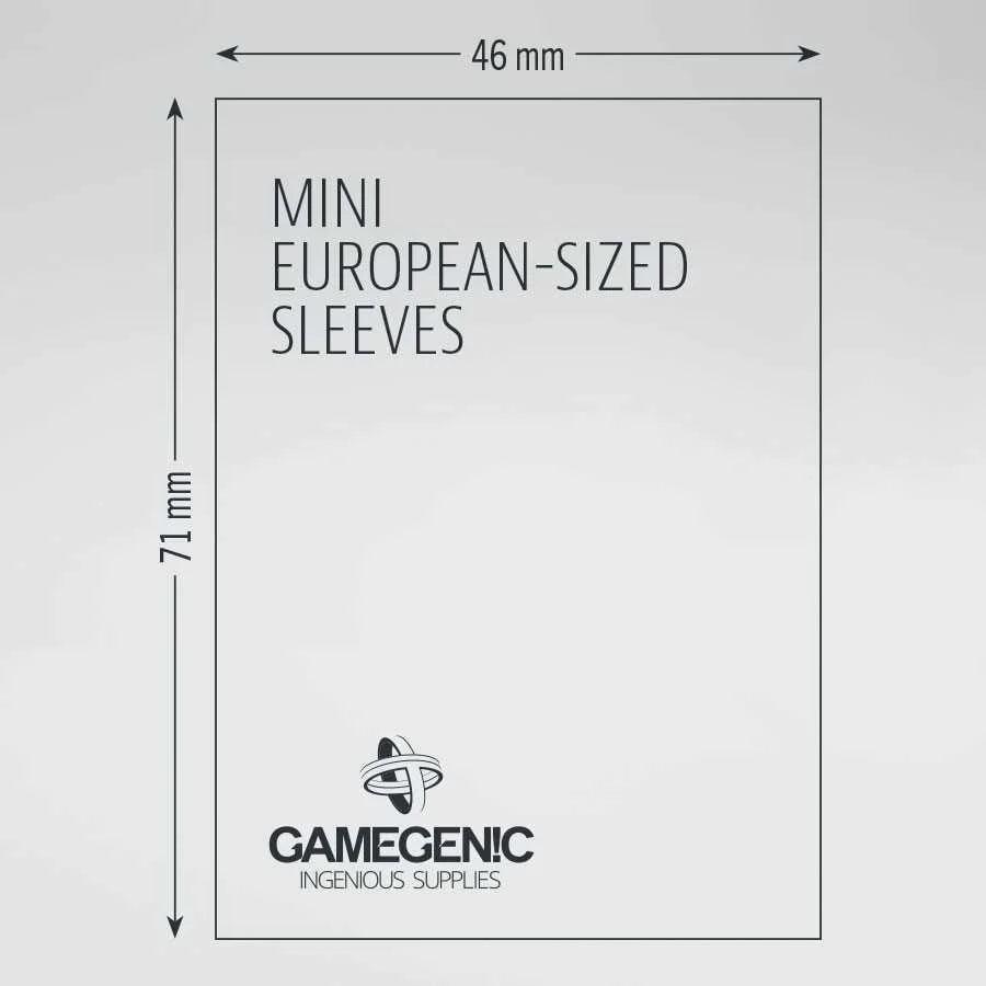 PRIME Mini European- Sized Sleeves: 46 x 71 mm (50) - Clownfish Games