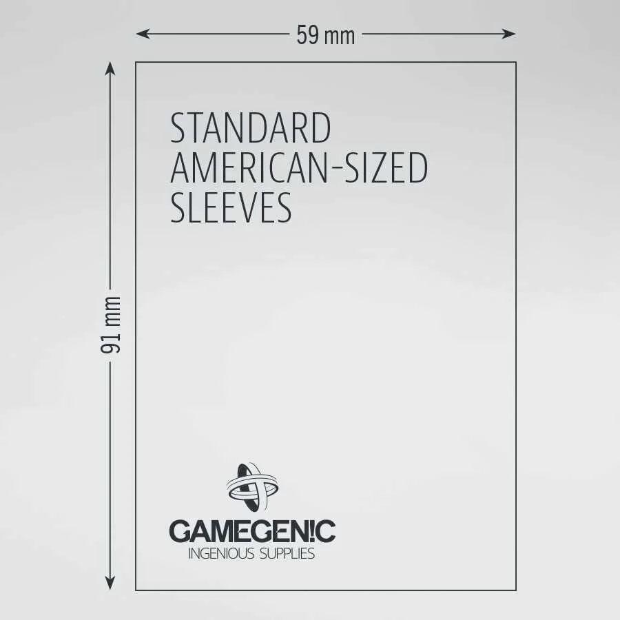 PRIME Standard American- Sized Sleeves: 59 x 91 mm (50) - Clownfish Games