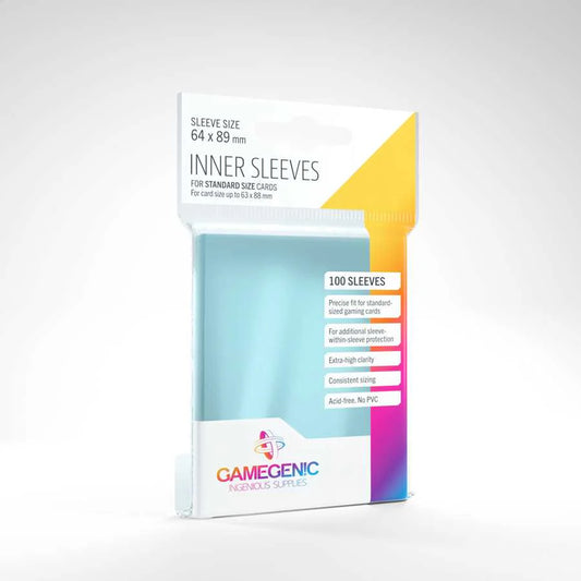 Inner Sleeves  (Gamegenic Pk100)