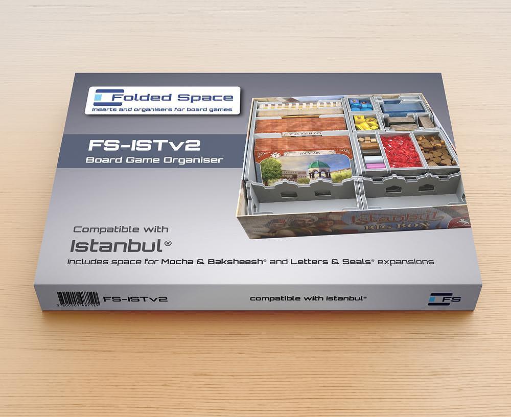 Istanbul And Istanbul Big Box Folded Space Insert (V2) - Clownfish Games