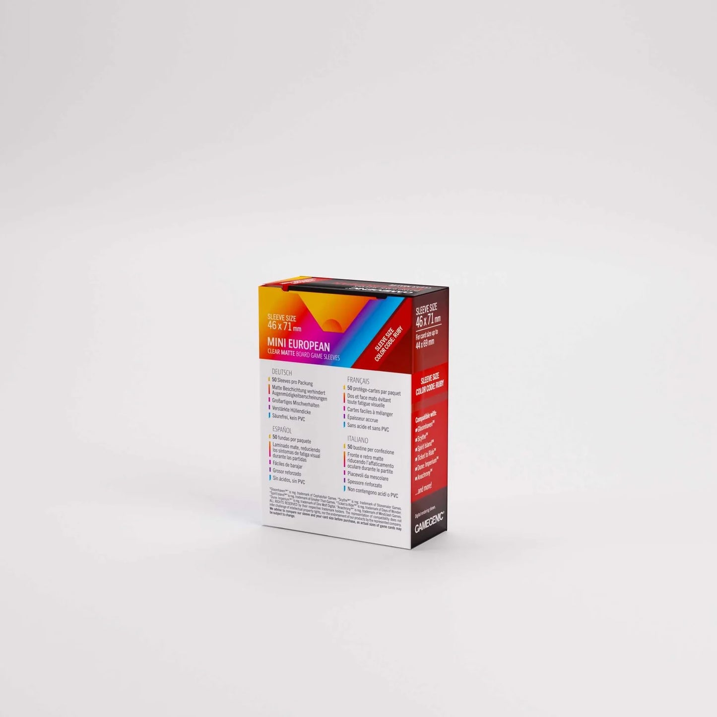 Product packaging with colorful design on a white background