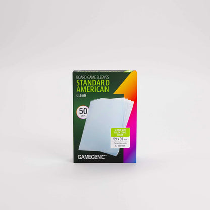 Pack of Gamegenic board game sleeves on a white background
