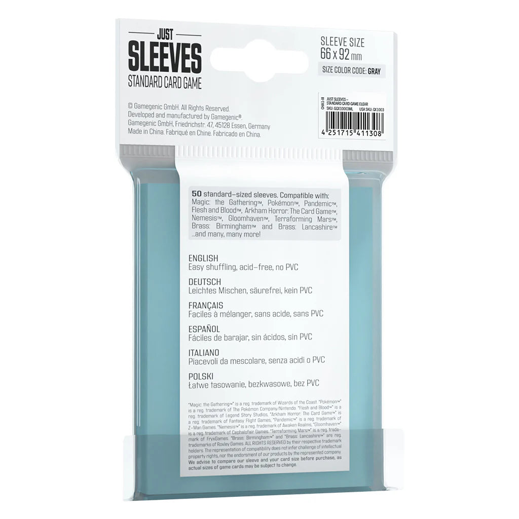 Just Sleeves Standard - Clownfish Games