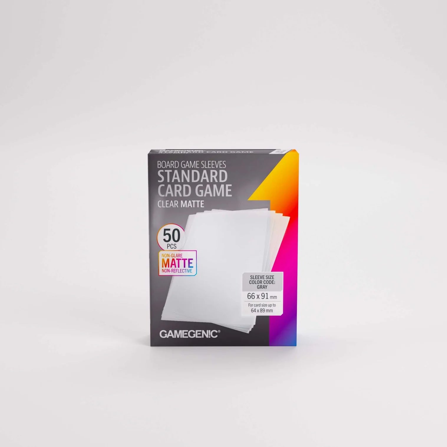 Box of Gamegenic board game sleeves on a white background