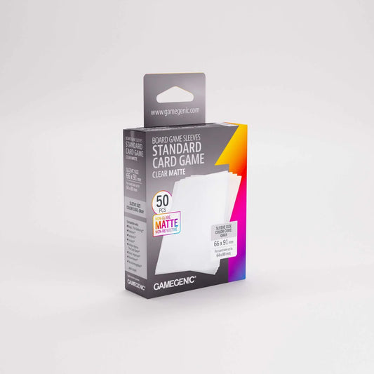 Box of Gamegenic card game sleeves on a white background