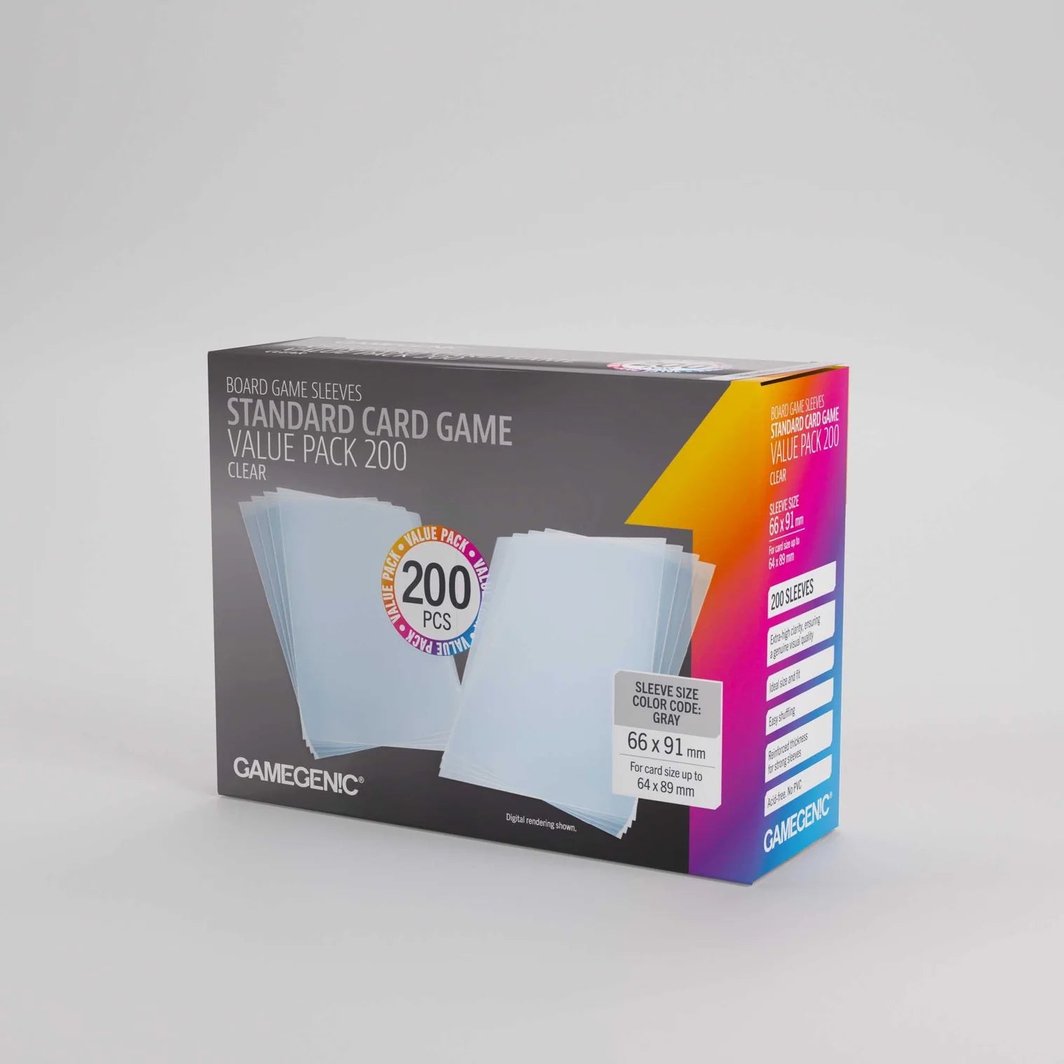 Gamegenic card sleeves packaging on a white background