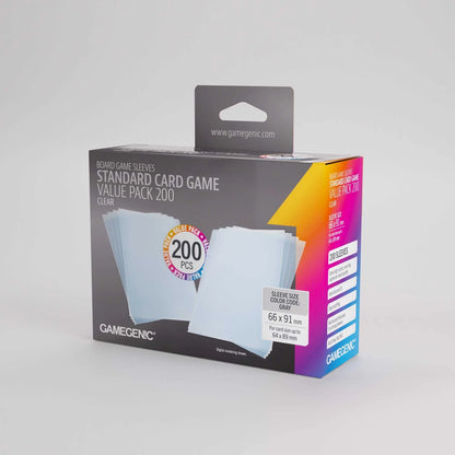 Gamegenic card game sleeves packaging on a gray background