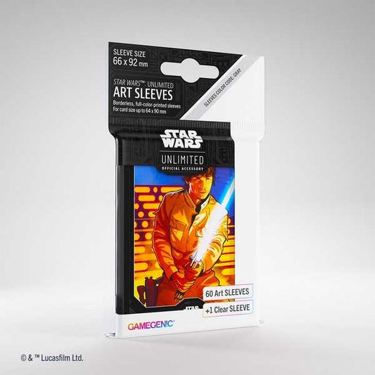 Star Wars Unlimited Sleeving Pack Luke Skywalker Card Game - Clownfish Games