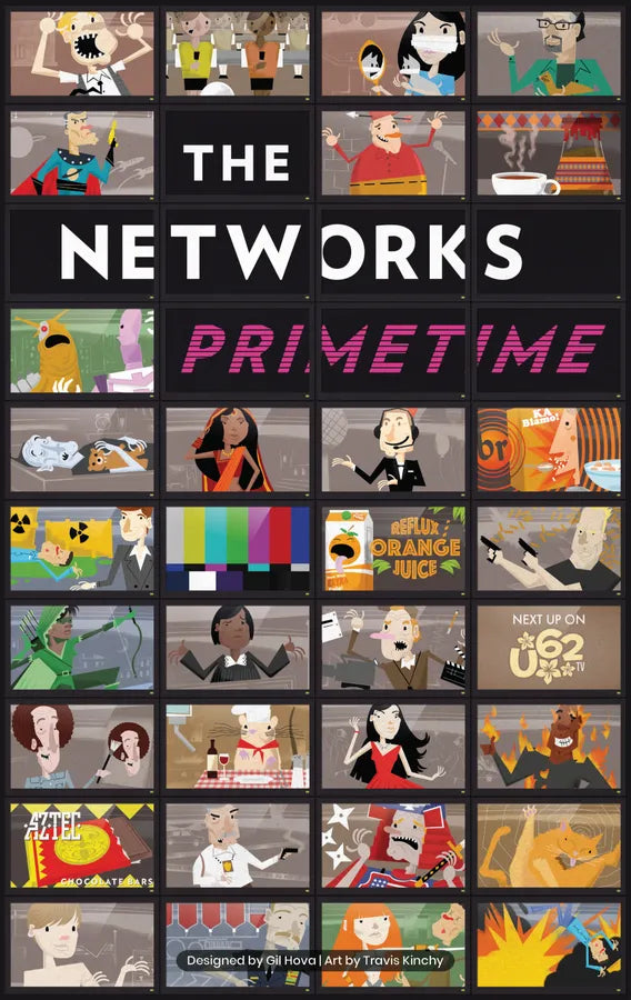 Collage of animated characters from various TV shows with 'The Networks Primetime' text.