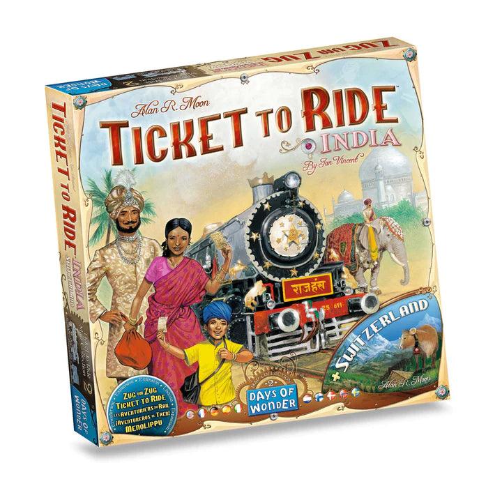 Ticket To Ride Map Collection: Volume 2 - India & Switzerland - Clownfish Games