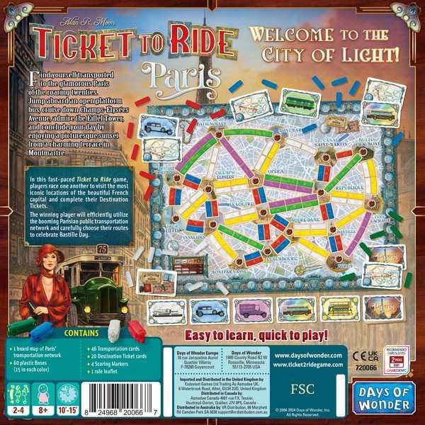 Ticket To Ride: Paris - Clownfish Games