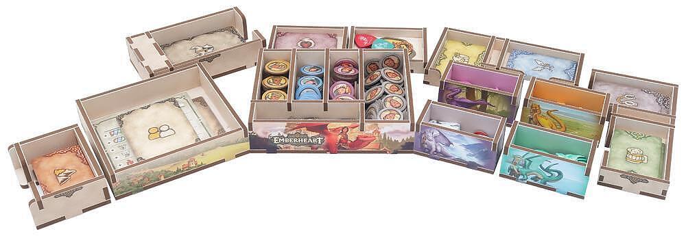 Collection of small decorative boxes with various designs on a white background