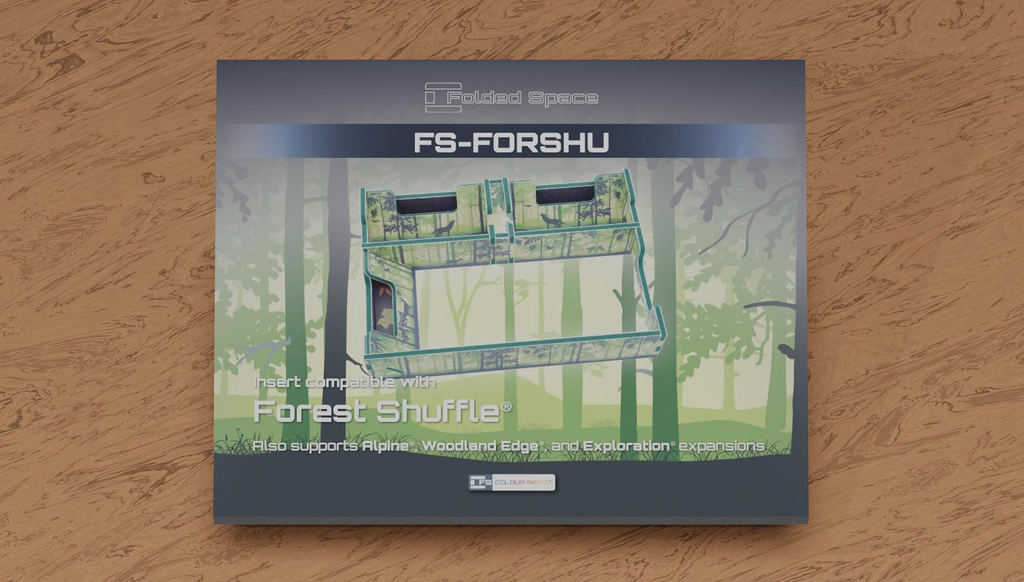 Board game box for 'FS-FORSHU' on a wooden surface